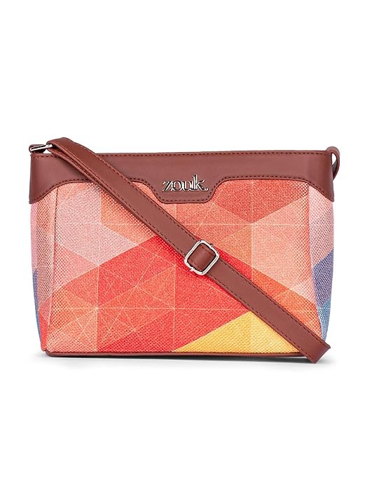 ZOUK Harmony Sling Bag | Crossbody Bags for Women | Women's Handbags | Stylish | Vegan Leather Evening Bag | Travel & Office Use | Purse and Wallet - Image 5