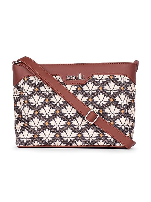 ZOUK Harmony Sling Bag | Crossbody Bags for Women | Women's Handbags | Stylish | Vegan Leather Evening Bag | Travel & Office Use | Purse and Wallet - Image 4