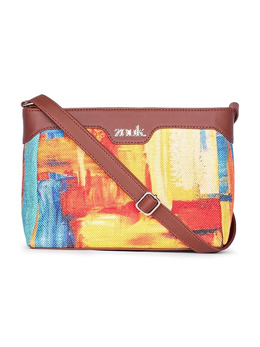 ZOUK Harmony Sling Bag | Crossbody Bags for Women | Women's Handbags | Stylish | Vegan Leather Evening Bag | Travel & Office Use | Purse and Wallet - Image 3
